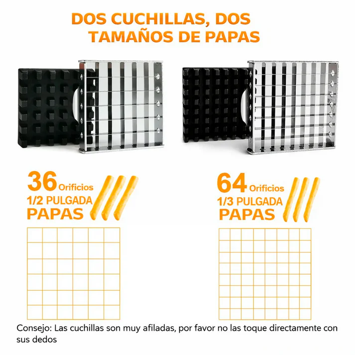 Cortador de papas  Zanahoria