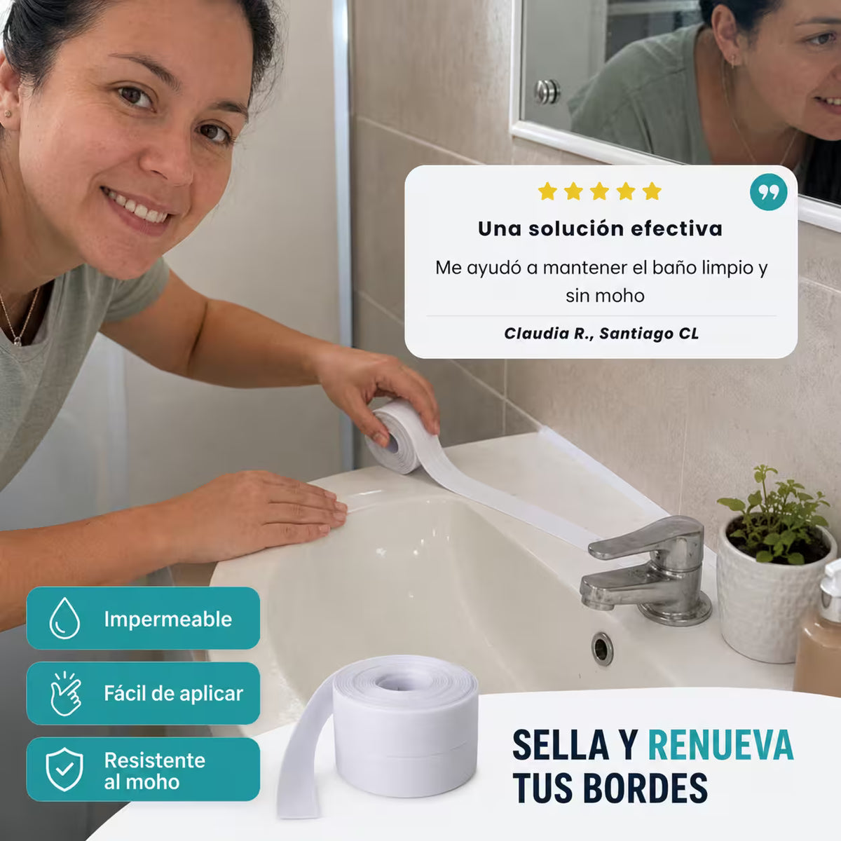 Combo Cinta Humedad 3,2Metros + 5 Metros