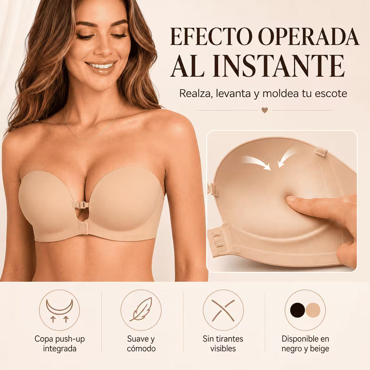 Brasier Staple Push UP V