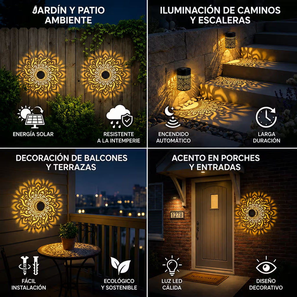 Lampara Solar Mandala