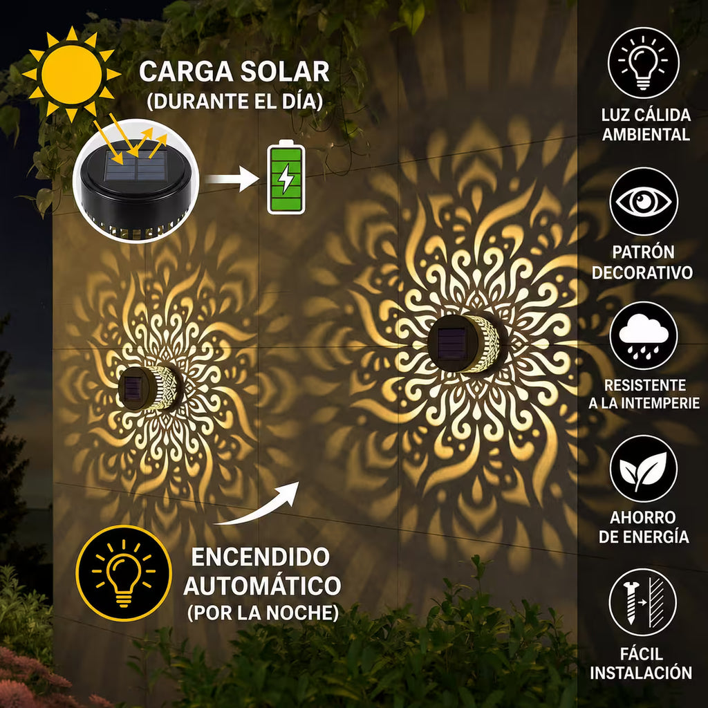 Lampara Solar Mandala