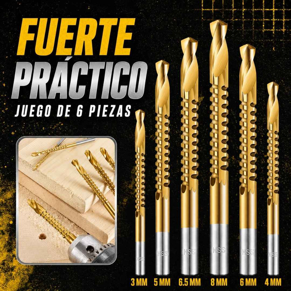Brocas para Corte Lateral por 6 piezas
