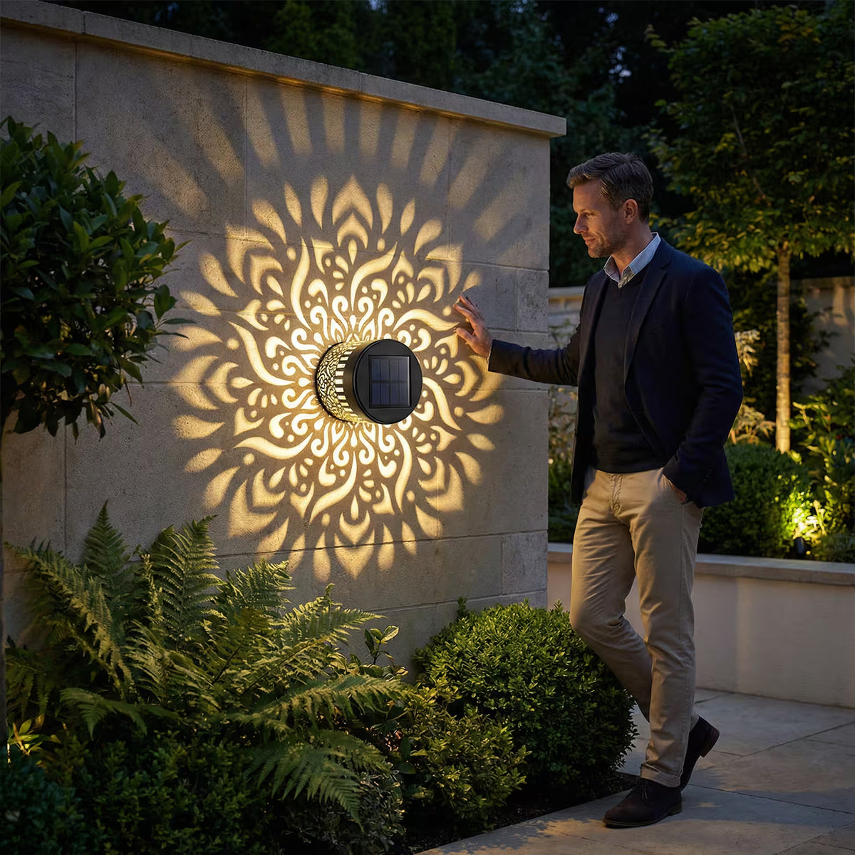 Lampara Solar Mandala
