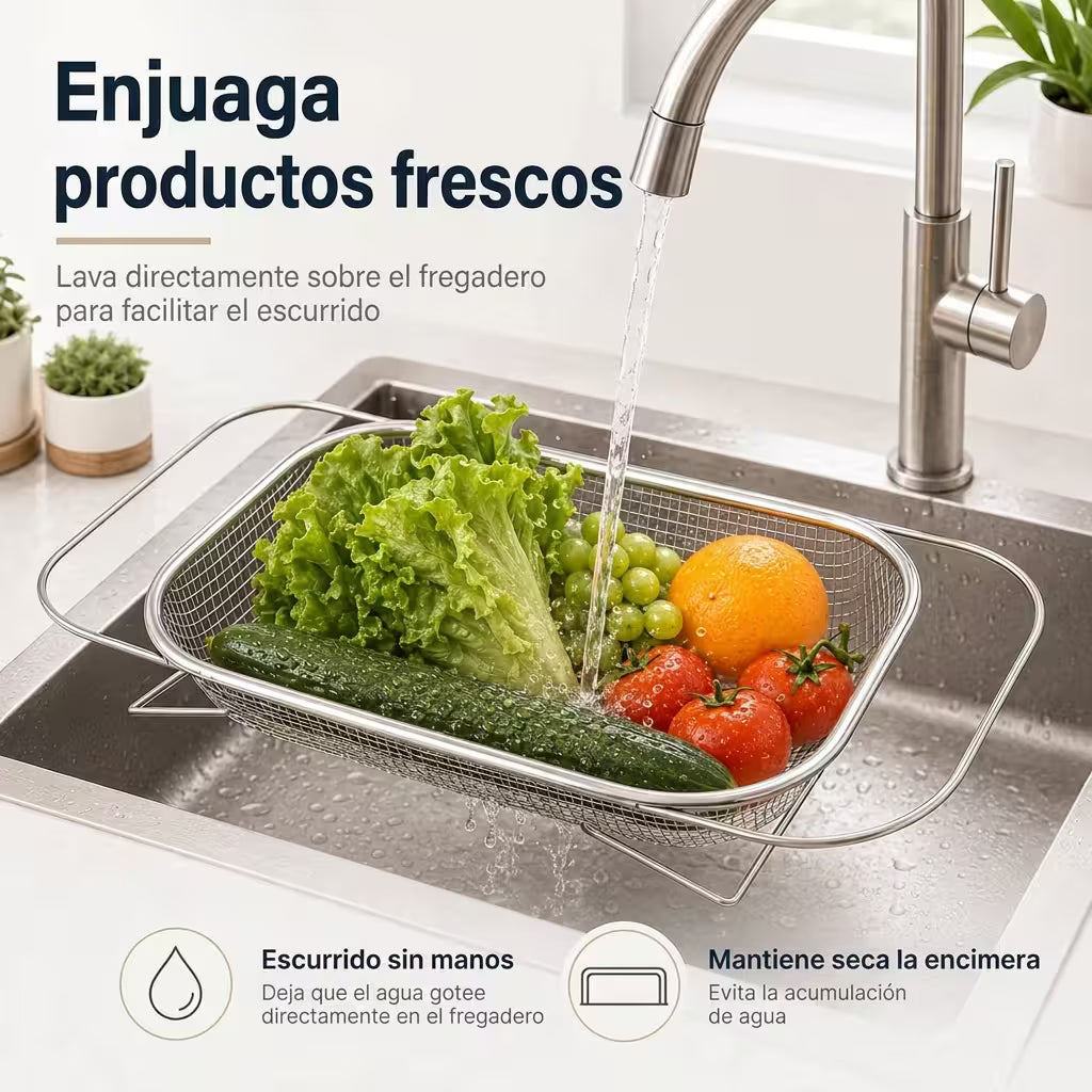 ESCURRIDOR DE ACERO