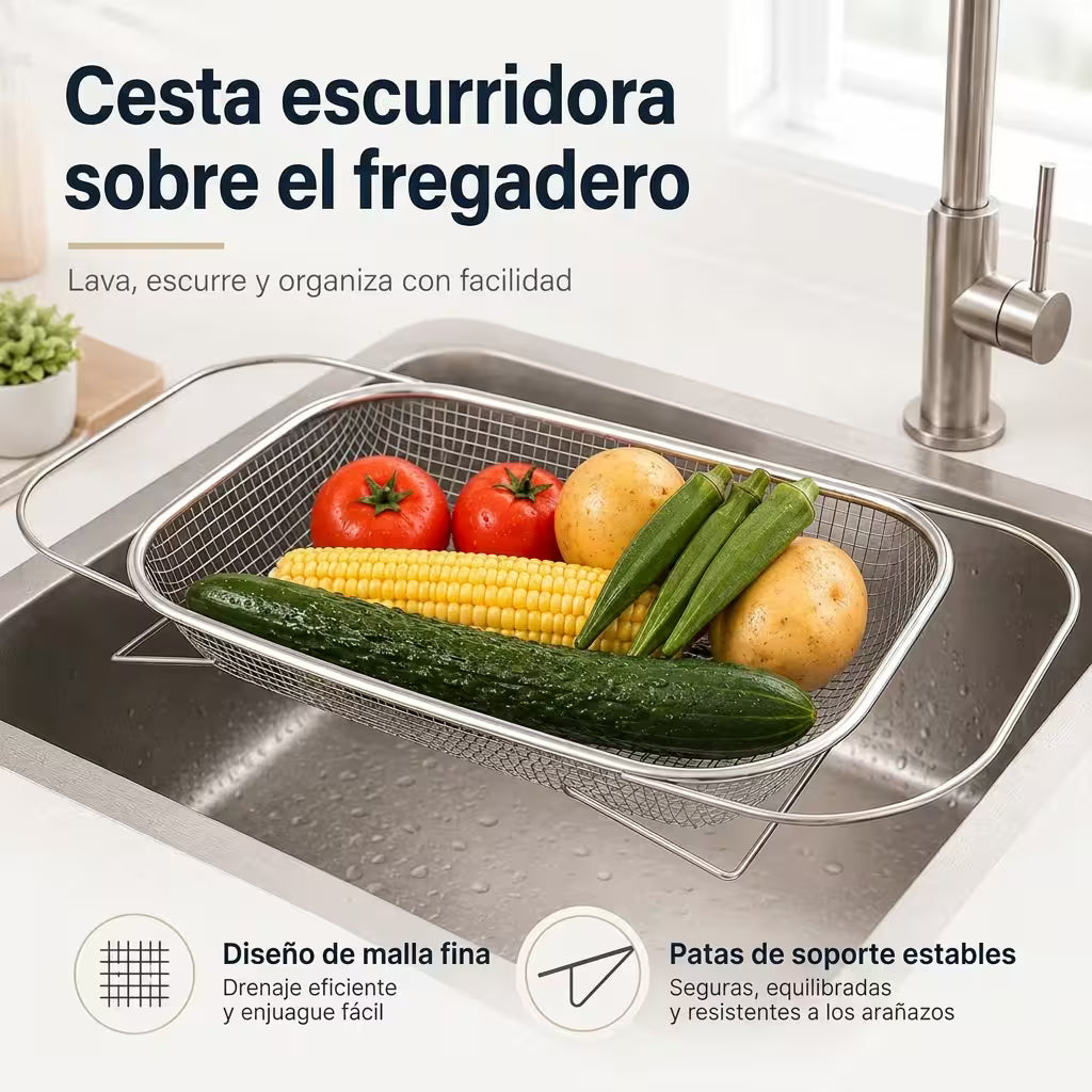 ESCURRIDOR DE ACERO