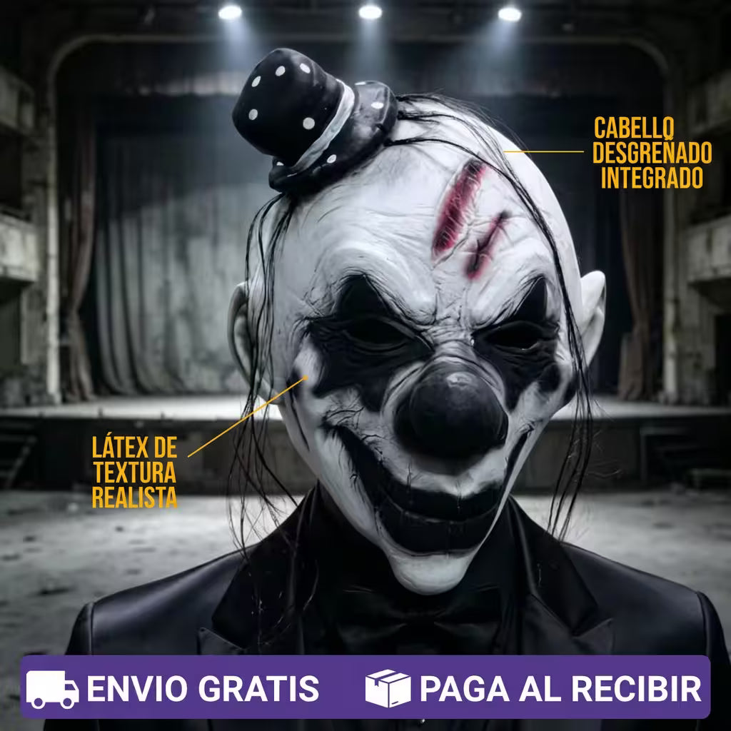 Payaso Sombrero Ojos de Estrella