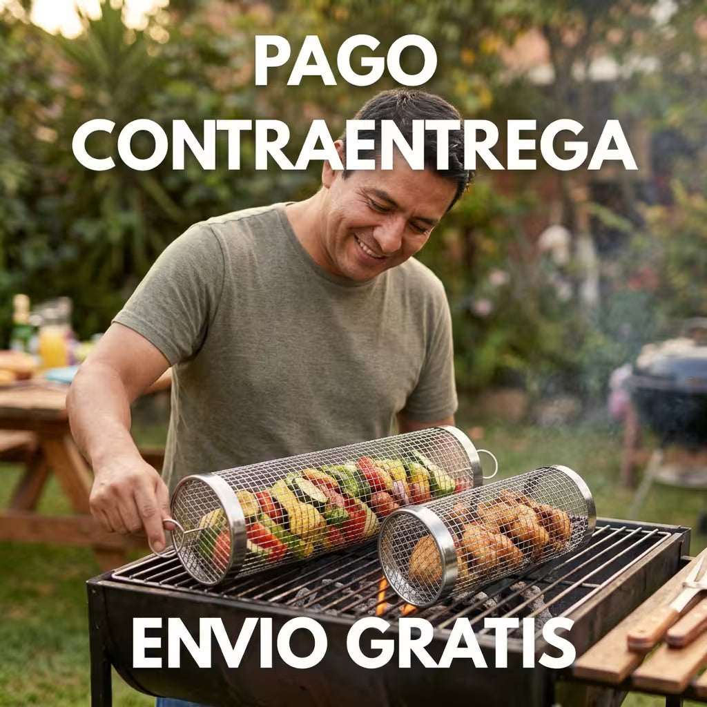 Kit parrillas cilindricas para asados