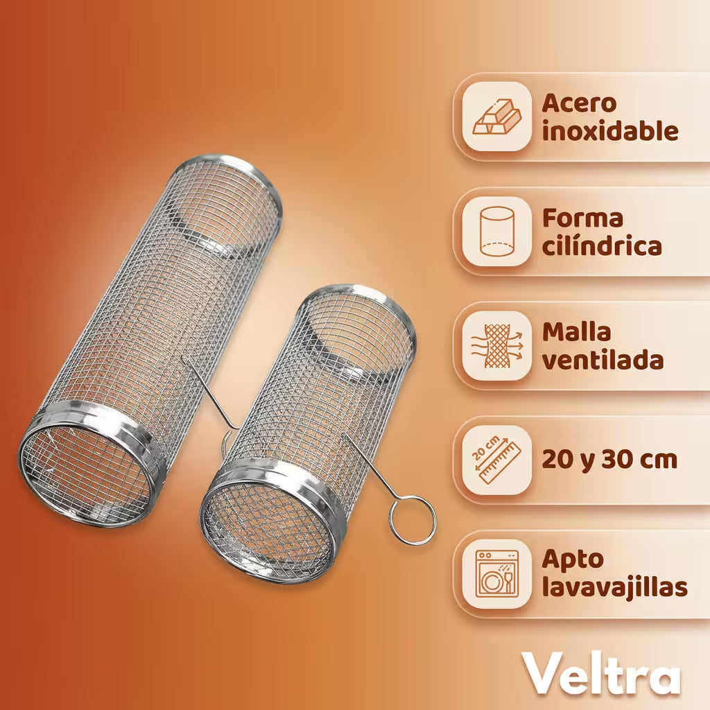 Kit parrillas cilindricas para asados