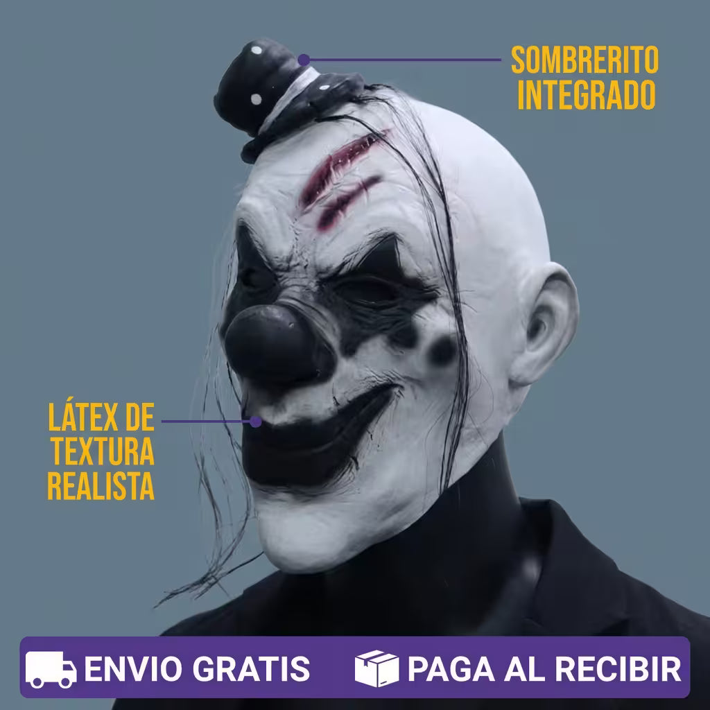 Payaso Sombrero Ojos de Estrella