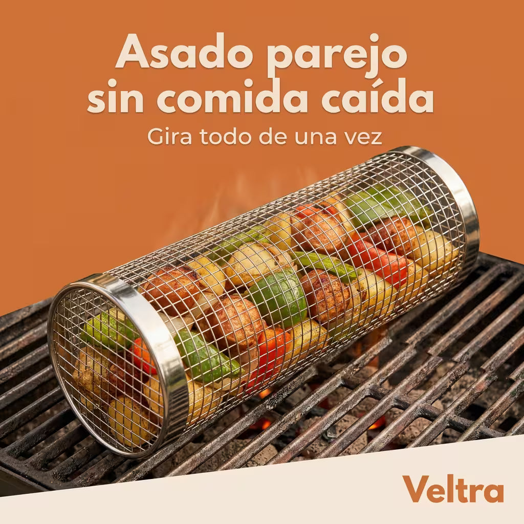 Kit parrillas cilindricas para asados