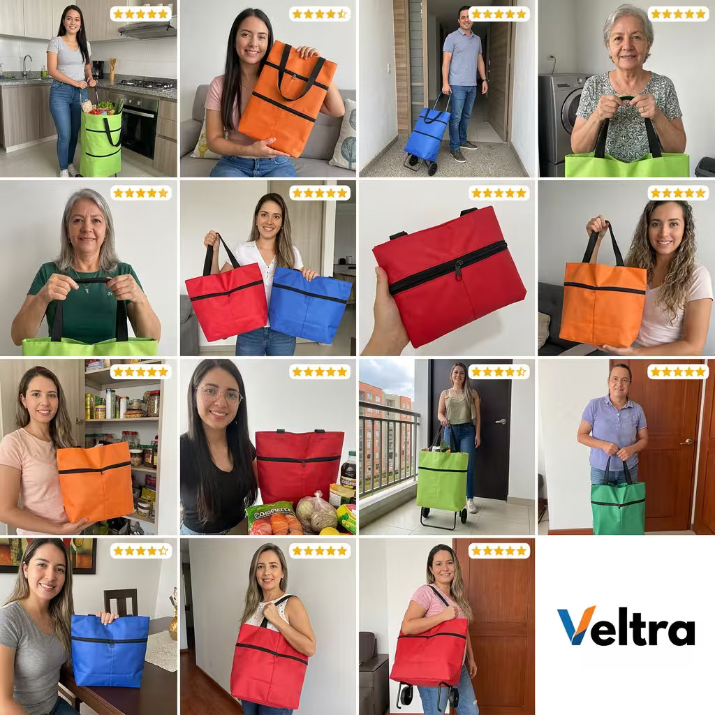 Bolsa De Mercado Plegable